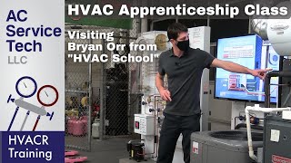 HVAC 1st Year Apprenticeship Class How an AC Works Refrigeration Cycle w Bryan Orr HVAC School [upl. by Mohamed]