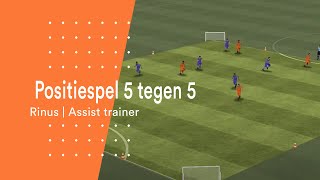 Positiespel 5 tegen 5  Oefening  Rinus [upl. by Leira158]