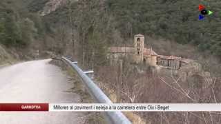 La Diputació de Girona millora la carretera entre Oix i Beget [upl. by Shayna]