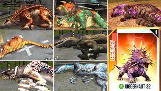 ALL CENOZOIC amp ALL AQUATIC DEATH amp DEFEAT SCENE ANIMATION  Jurassic World The Game [upl. by Adiol]