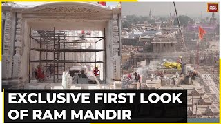 Ram Mandir Grand Opening In January Watch First Exclusive Look Of Ayodhyas Ram Mandir [upl. by Muirhead]