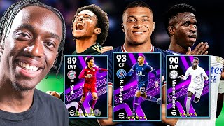 OPENING OUR ENCHANTING DRIBBLERS PACK 93 MBAPPE 90 VINICIUS JR amp 89 SANE eFootball 2022 [upl. by Cori]