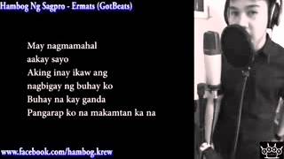 Ermats Hambog Ng Sagpro krew Live verse with lyrics [upl. by Ahsilam]