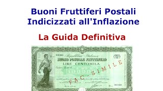 Buoni Fruttiferi Postali Indicizzati allInflazione [upl. by Dressler]