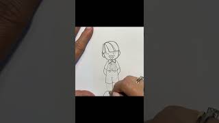 Watch me draw this cute nerd melonheadz melonheadzdraws drawing loveabooklover [upl. by Jenne]