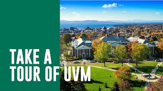 Aerial View of the Campus at the University of Vermont [upl. by Fillender]