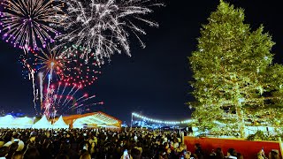 ChristmasMarkets amp Fireworks in Yokohama🗾JAPAN│横浜赤レンガ倉庫クリスマスマーケット花火共演 [upl. by Nwahsuq]