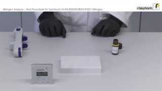 Allergen Analysis Test Procedure for the Sandwich ELISA RIDASCREEN FAST Allergen Video 7 [upl. by Nirehtak]