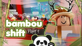 ROBLOX BAMBOU SHIFT  LR POV [upl. by Olivie]