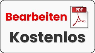 PDF Datei bearbeiten kostenlos  PDF Editor mit KI Assistent 🤖 [upl. by Ennaitsirk]