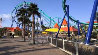 Acrobat Roller Coaster  Nagashima Spa Land Japan  Off Ride Multiple Views [upl. by Calvo]