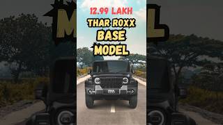 Mahindra Thar ROXX Base Model Mx1 Review [upl. by Epilihp]