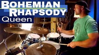 Bohemian Rhapsody Drum Cover  Queen 🎧High Quality Audio [upl. by Ashbey]