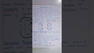 Meso Tartaric acid amp Racemic Tartaric acidStereochemistry of Carbon compoundsBScGeneralChemistry [upl. by Ahsenor421]