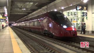 FRECCIAROSSA FRECCIARGENTO e ITALO treni ITALIANI ad Alta Velocità a BOLOGNA CLE AV SOTTERRANEA [upl. by Alehc]