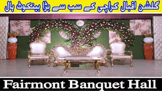 Fairmont Banquet Karachi  Banquet Karachi Banquet Hall  SaleemNED [upl. by Annodal]