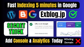 Exblog Indexing in 5 Minutes  Instant Indexing Articles on Google in 5 Minutes exblog google ads [upl. by Yelhak40]