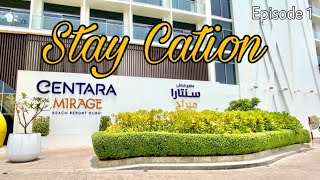 Centara Mirage Beach Resort Dubai Stay Cation  Kate in Dubai Ep1 [upl. by Rapp]