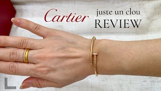 CARTIER Juste un Clou Review  Small Size with Diamonds in Rose Gold [upl. by Vada]