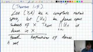 Lecture 4 Functional Analysis  Complete metric spaces continued [upl. by Kistner740]