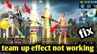 Bgmi team up effect not working  How to set Exclusive Team Up Effect PUBG  BGMI [upl. by Bertrando]