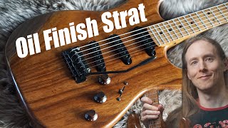 Warmoth Strat  Tru Oil finished  Roasted Body amp Neck [upl. by Luiza]