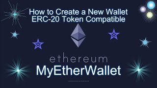 MyEtherWallet  How to Create a New Wallet ERC20 Token Compatible [upl. by Ehtylb43]