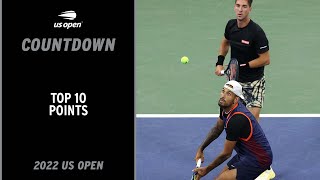 Top 10 Doubles Points of the Tournament  2022 US Open [upl. by Belshin]