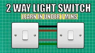 HOW A 2 WAY LIGHT SWITCH WORKS LEARN TWO WAY SWITCHING IN UNDER 7 MINS [upl. by Nestor409]