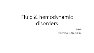 Hyperemia amp Congestion  Pathology lecture class by Dr Aravinth [upl. by Kiefer]