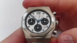 Girard Perregaux Laureato Chronograph handson with slow motion [upl. by Kneeland440]