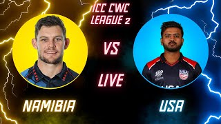 USA vs Namibia Live Part 4  ICC CWC League 2 2024 icccwc2024 [upl. by Yruok102]