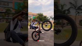 Electric cycle par burnout 🔥😅 shots ytshorts imranmtb [upl. by Channing]