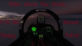 Sleepscape FA18C stormy night over Syria amp my first real landing in the Hornet sleep study [upl. by Elephus]