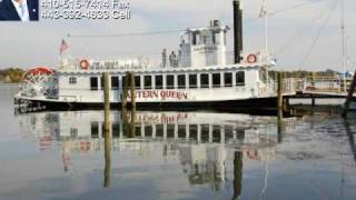 Havre de Grace Maryland Lantern Queen Paddlewheel Riverboat in Maryland Harford County [upl. by Ahsiner313]