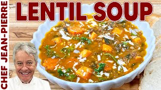 Hearty Lentil Soup Recipe  Chef JeanPierre [upl. by Htebazila]