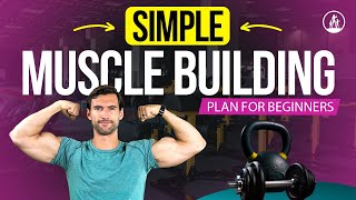 Simple Muscle Building Plan for Beginners — Workouts Food Supplements and More [upl. by Sirovat493]