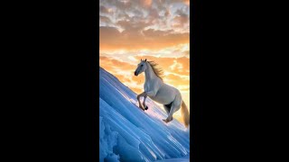 White horse is a kind of yearning for a kind of freedom All things in the world have spirituality [upl. by Kenwee]