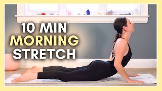 10 min Gentle Morning Yoga for Beginners NO PROPS [upl. by Hardie]