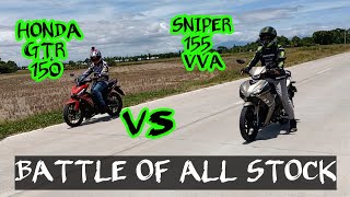 SNIPER 155 vs GTR 150 [upl. by Betthezel]