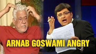 Arnab Goswami SLAMS Om Puri For His Insulting Comment [upl. by Fisa]