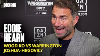 Eddie Hearn Reacts To Leigh Wood Sensational KO Win vs Warrington [upl. by Marden753]