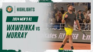 Wawrinka vs Murray Round 1 Highlights  RolandGarros 2024 [upl. by Winnifred]