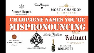 How to Pronounce 60 CHAMPAGNE Brands CORRECTLY French Pronunciation [upl. by Mello]