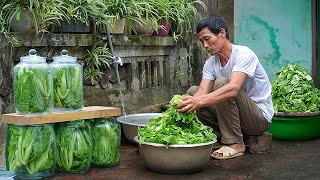 Peaceful life in the countryside preserving vegetables using timehonored methods  Country Life [upl. by Eirbua499]