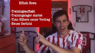 1 FC Köln Trainingsauftakt Trainingslager Hübers verlängerung Neues Gerücht [upl. by Prudy]