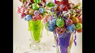 Edible Candy Bouquet Lollipop Malt Howto Video  RadaCutlerycom [upl. by Humble]