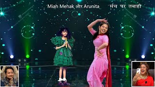 OMG  मंच पर आ गया तूफान  Arunita  Pawandeep  Miah Mehak  Superstar Singer 3 Today Episode [upl. by Neerual662]