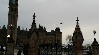 Chinook Helicopter Landing on Parliament Hill [upl. by Ulane148]