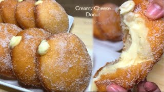 CHEESE DONUTS  CREAMY CHEESE Filling  Soft amp Fluffy Donuts Recipe [upl. by Ahsercel]